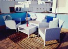 Dachterrasse mit Loungemöbeln